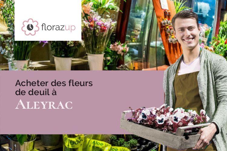 compositions florales pour un enterrement à Aleyrac (Drôme/26770)