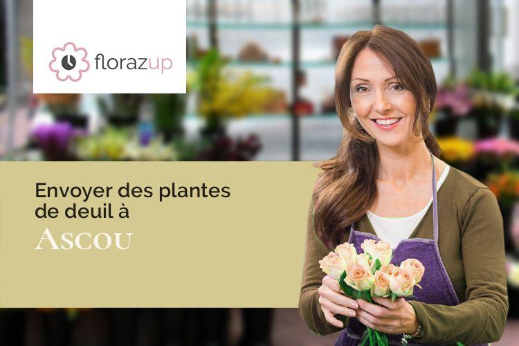 couronnes florales pour des funérailles à Ascou (Ariège/09110)