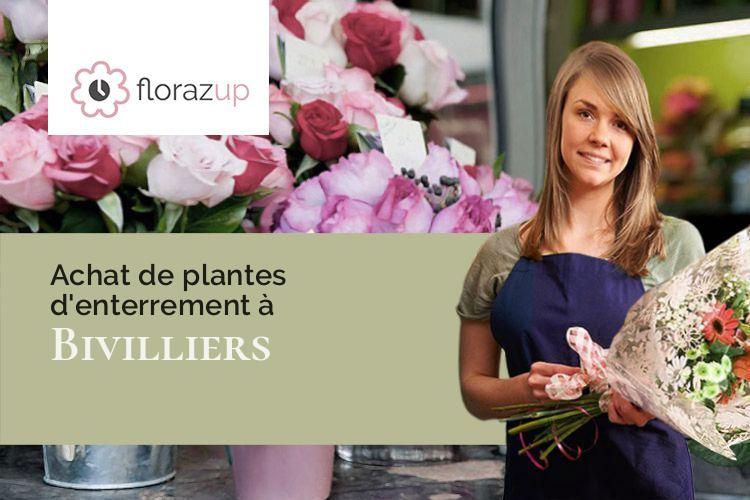 créations florales pour un décès à Bivilliers (Orne/61190)