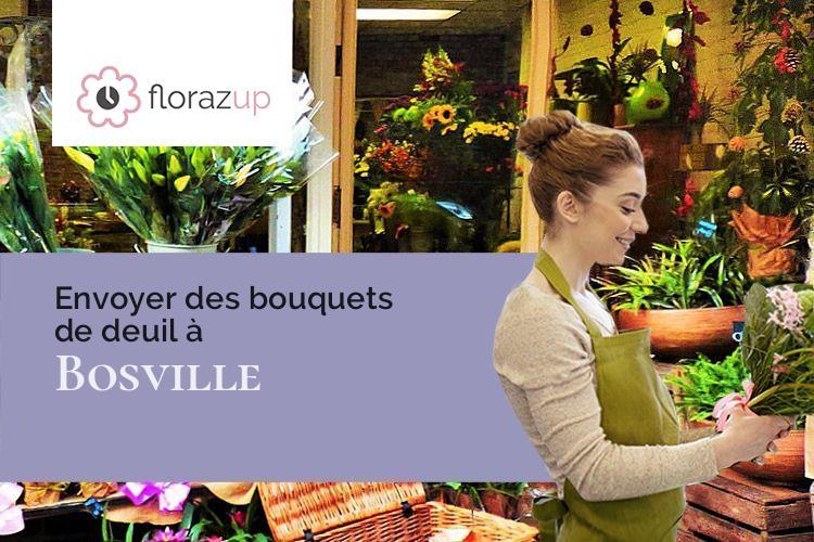 compositions de fleurs pour des obsèques à Bosville (Seine-Maritime/76450)