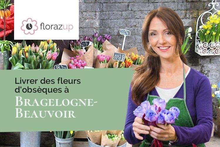 créations de fleurs pour des funérailles à Bragelogne-Beauvoir (Aube/10340)