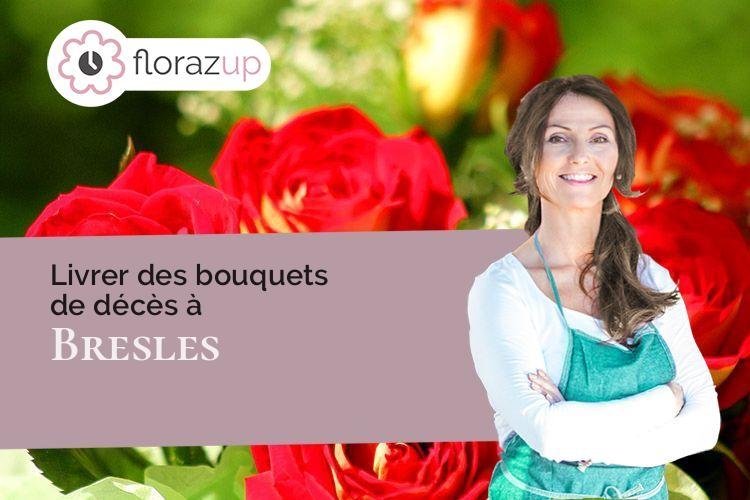 bouquets de fleurs pour des obsèques à Bresles (Oise/60510)