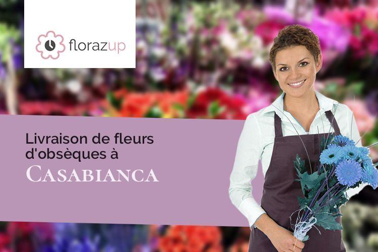 bouquets de fleurs pour un enterrement à Casabianca (Corse/20237)