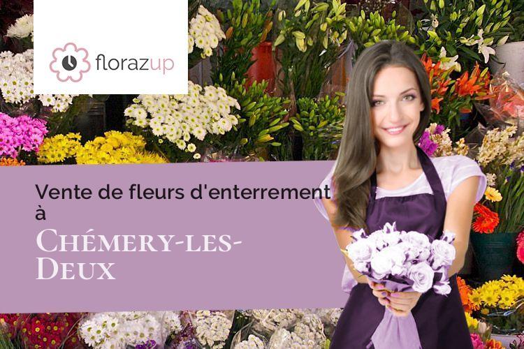 compositions de fleurs pour un enterrement à Chémery-les-Deux (Moselle/57320)