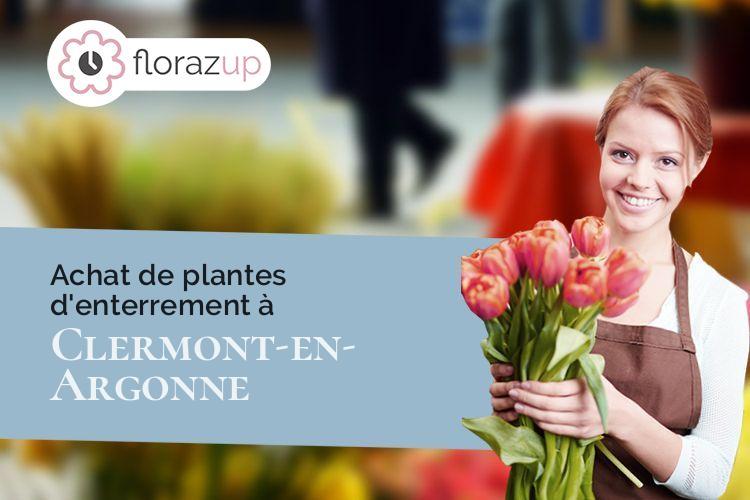 créations florales pour un décès à Clermont-en-Argonne (Meuse/55120)