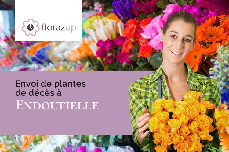 fleurs deuil pour des obsèques à Endoufielle (Gers/32600)