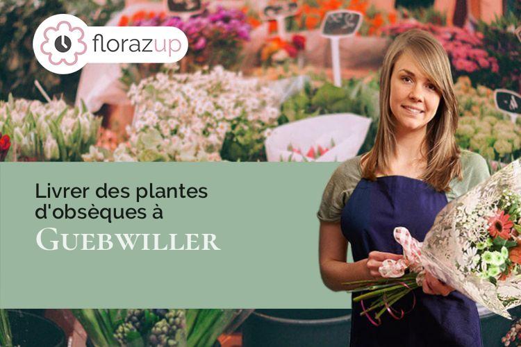 fleurs deuil pour un décès à Guebwiller (Haut-Rhin/68500)