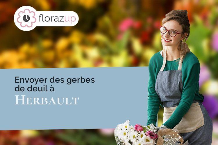 couronnes florales pour une crémation à Herbault (Loir-et-Cher/41190)