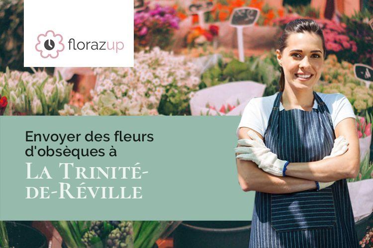 gerbes de fleurs pour un deuil à La Trinité-de-Réville (Eure/27270)