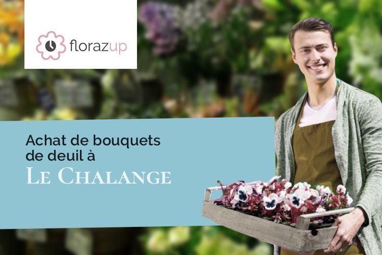 couronnes florales pour des obsèques à Le Chalange (Orne/61390)