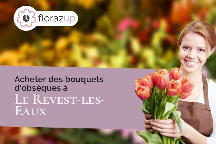créations florales pour des funérailles à Le Revest-les-Eaux (Var/83200)