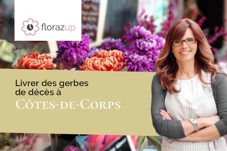 créations de fleurs pour un deuil à Côtes-de-Corps (Isère/38970)