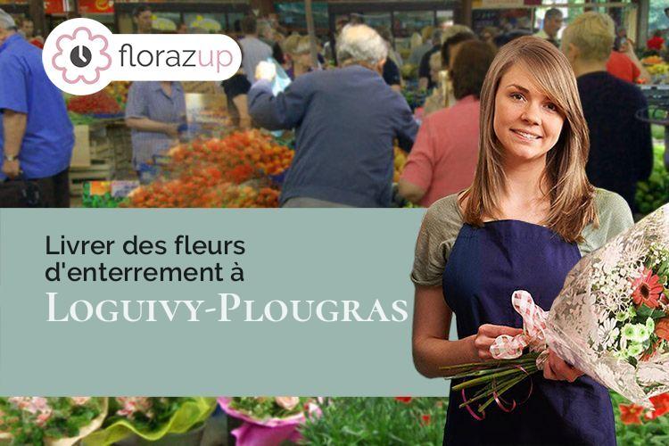 compositions florales pour une crémation à Loguivy-Plougras (Côtes-d'Armor/22780)