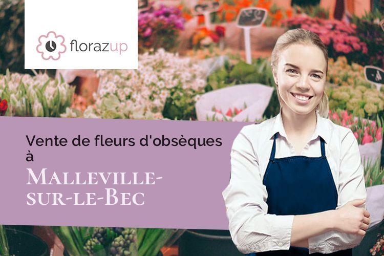 gerbes de fleurs pour des funérailles à Malleville-sur-le-Bec (Eure/27800)