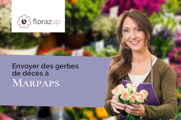 couronnes florales pour une crémation à Marpaps (Landes/40330)