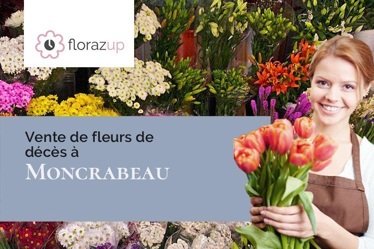 créations de fleurs pour un enterrement à Moncrabeau (Lot-et-Garonne/47600)