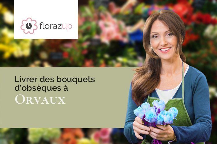 créations de fleurs pour un décès à Orvaux (Eure/27190)