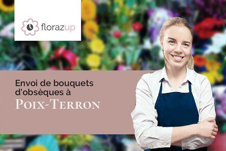 coeurs de fleurs pour une crémation à Poix-Terron (Ardennes/08430)