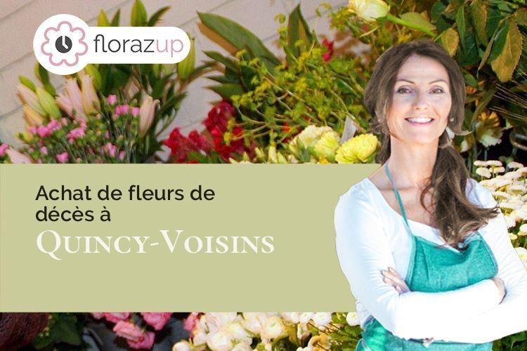 compositions florales pour des obsèques à Quincy-Voisins (Seine-et-Marne/77860)