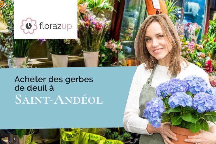 créations florales pour des funérailles à Saint-Andéol (Isère/38650)