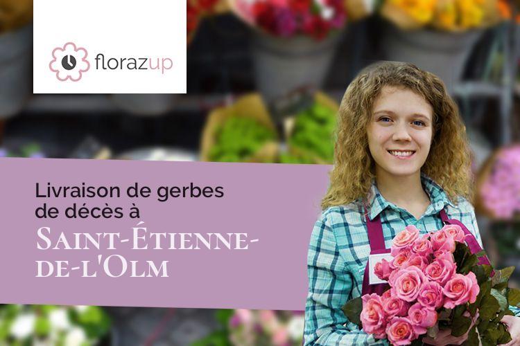 gerbes de fleurs pour un décès à Saint-Étienne-de-l'Olm (Gard/30360)