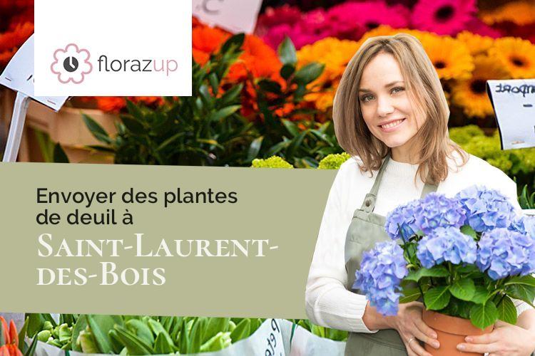 fleurs deuil pour une crémation à Saint-Laurent-des-Bois (Eure/27220)