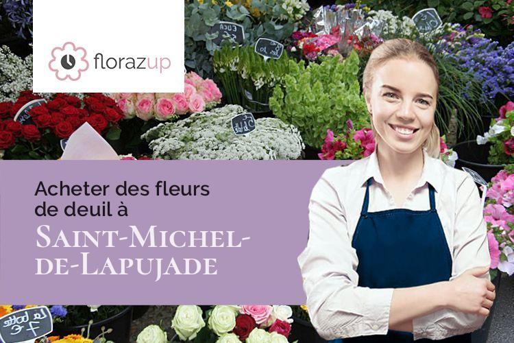 coeurs de fleurs pour un enterrement à Saint-Michel-de-Lapujade (Gironde/33190)
