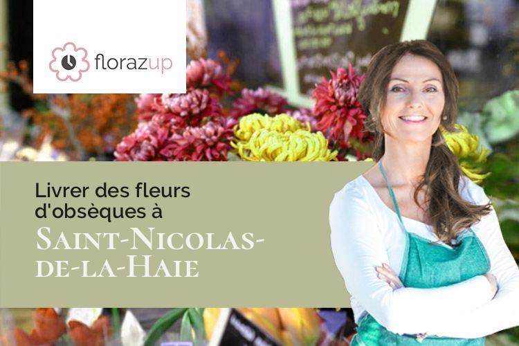 coeurs de fleurs pour un décès à Saint-Nicolas-de-la-Haie (Seine-Maritime/76490)