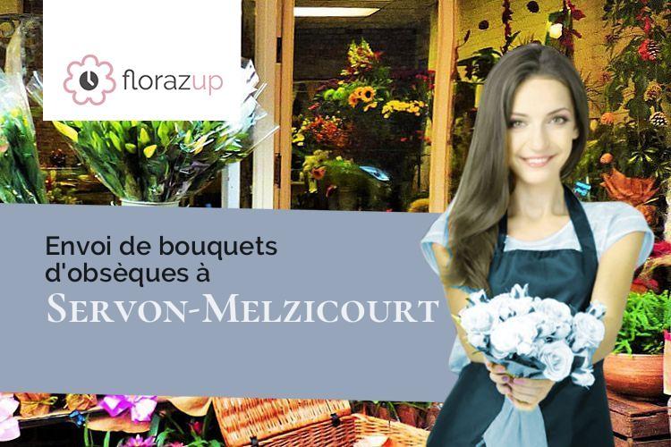 bouquets de fleurs pour des funérailles à Servon-Melzicourt (Marne/51800)