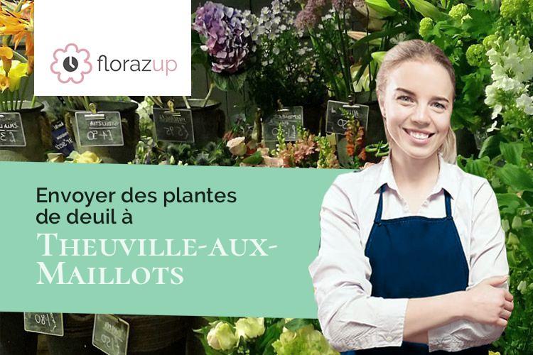 coeurs de fleurs pour des obsèques à Theuville-aux-Maillots (Seine-Maritime/76540)