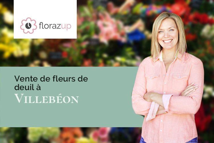 couronnes florales pour un enterrement à Villebéon (Seine-et-Marne/77710)