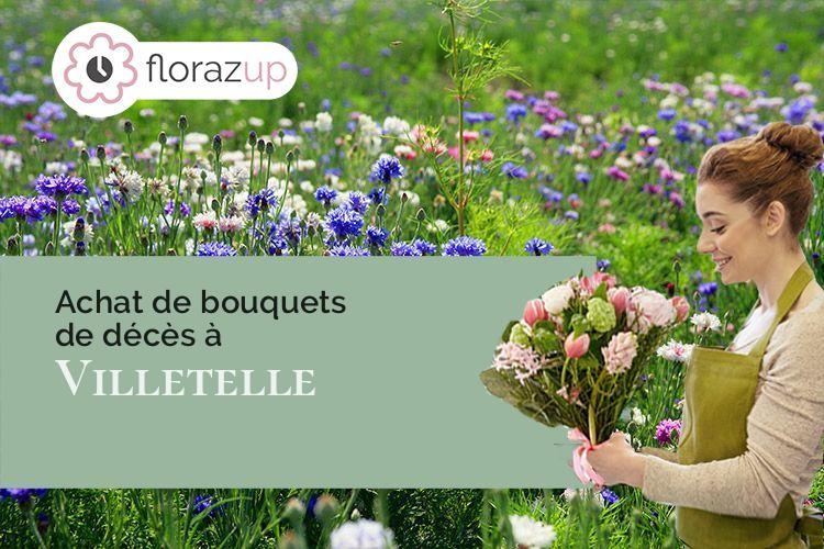 couronnes florales pour des obsèques à Villetelle (Hérault/34400)