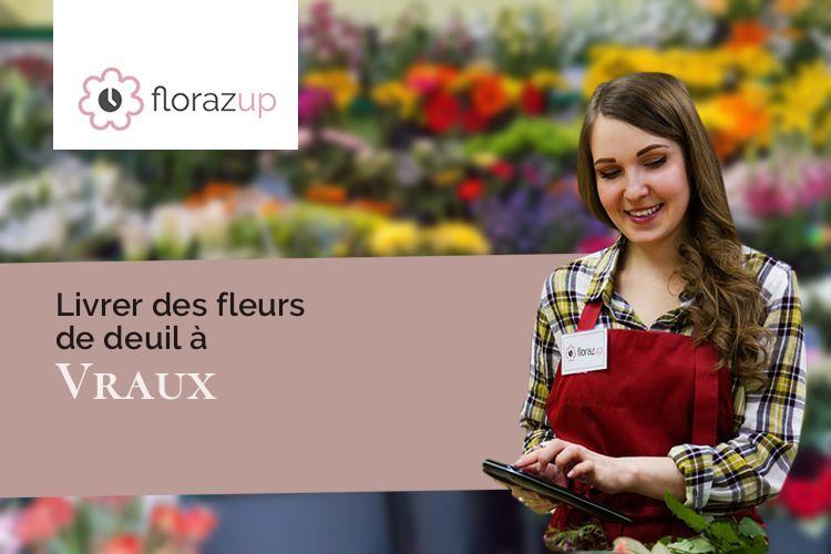 créations de fleurs pour une crémation à Vraux (Marne/51150)